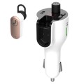 Bluetooth FM Transmitter & Dobbelt USB Biloplader BT20 - Grå