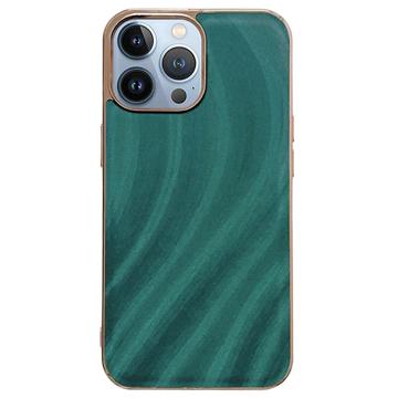Pierre Cardin Læder Dækket iPhone 7 Plus Cover - Sort