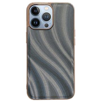 Pierre Cardin Læder Dækket iPhone 7 Plus Cover - Sort