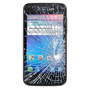 Alcatel One Touch M\'Pop display glas og touchskærm reparation