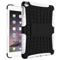 iPad Mini 4 Anti-Slip Hybrid Cover - Sort / Hvid