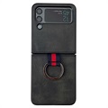 Pierre Cardin Læder Dækket iPhone 7 Plus Cover - Sort