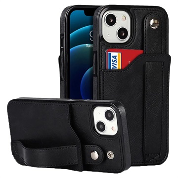 Pierre Cardin Læder Dækket iPhone 7 Plus Cover - Sort