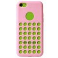 iPhone 5C Code Heat Dissipation TPU Cover - Pink