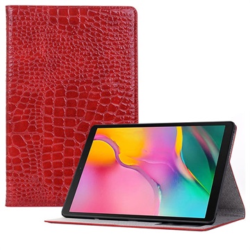 iPad Air 2 Folio Læder Taske - Krokodille - Sort