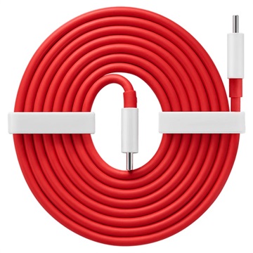 OnePlus USB Type-C Kabel - Rød / Hvid