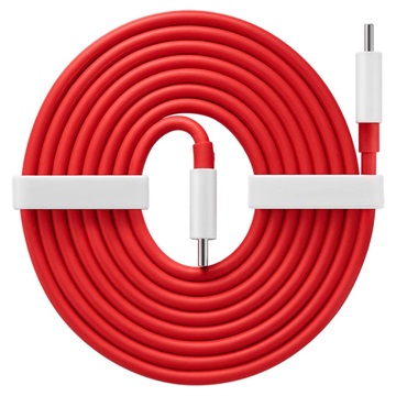 OnePlus USB Type-C Kabel - Rød / Hvid