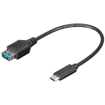 Goobay SuperSpeed USB 3.0 / USB 3.1 Type-C OTG Kabel Adapter - Sort