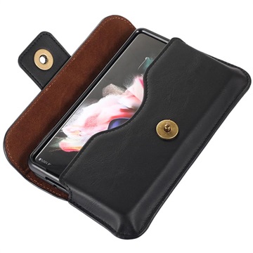 iPhone 6 / 6S Horisontalt Læder Taske - Sort