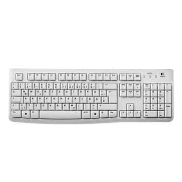 Logitech K120 Tastatur - DE Layout - Hvid