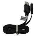 MicroUSB Flat Data Kabel - Hvid - 0,95m