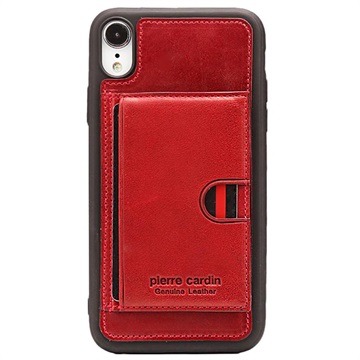 Pierre Cardin Læder Dækket iPhone 7 Plus Cover - Sort