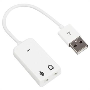 USB-lydkort - "A" stik > 2 x 3,5 mm