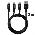 Trust Charge&Sync Lightning Kabel - 1m - Sort