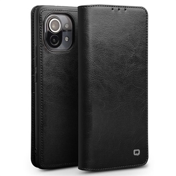 Qialino Classic Huawei Mate 9 Læderpung - Sort