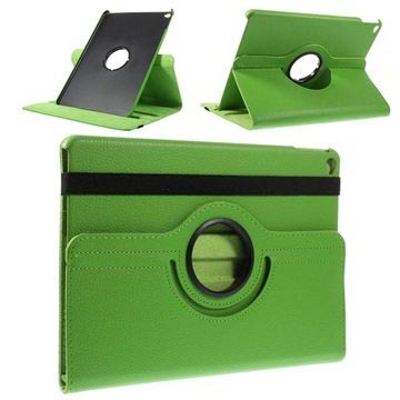 iPad Air 2 Rotary Læder Taske - Grøn