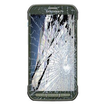Samsung Galaxy S5 Active LCD Display & Touch Screen Reparation - Grå