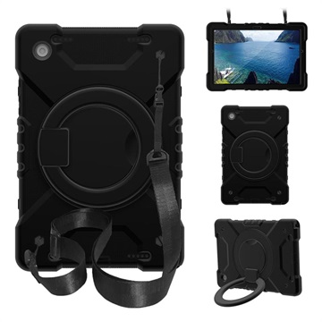 Samsung Galaxy Tab A 10.1 (2016) T580, T585 Roterende Cover - Sort