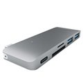 MacBook 12" Satechi Type-C Pass Through USB Hub - Space Grå