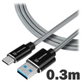 4smarts RapidCord FlipPlug USB Type-C Kabel - 2m - Grå