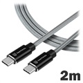 4smarts RapidCord FlipPlug USB Type-C Kabel - 2m - Grå