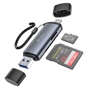 Satechi Aluminium USB Type-C Kortlæser - Sølv