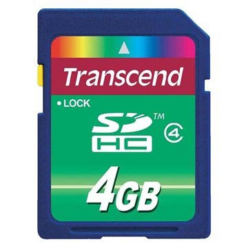 Transcend TS4GSDHC4 SDHC Hukommelseskort - 4GB