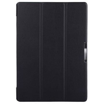 Lenovo Tab 2 A10-70 Tri-Fold Taske - Sort