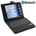 Universal Bluetooth-Tastatur & Lædertaske til Tablets 9"-10.1" - Sort