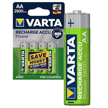 Varta Ready2Use Genopladelige AA Batterier - 2400mAh 