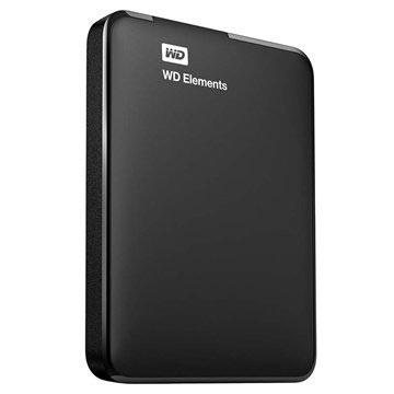 Western Digital WDBUZG0010BBK-EESN WD Elements External HDD - 1TB - Sort