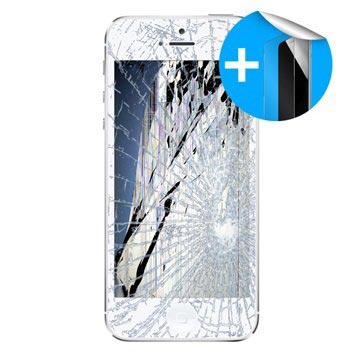 iPhone 5S LCD Skærm Reparation inklusiv Skærmbeskytter - Sort